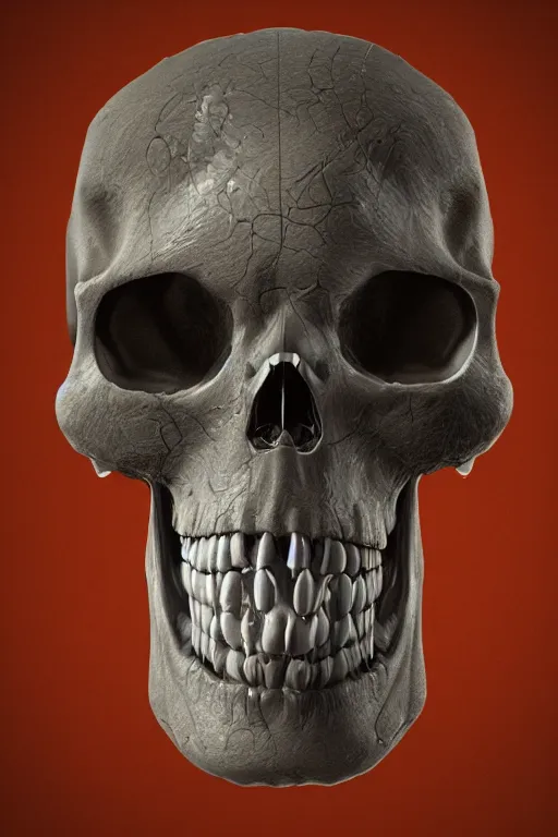 Image similar to detailed anatomical illustration of a fragmented skull, concept art, cgsociety, octane render, trending on artstation, artstationHD, artstationHQ, unreal engine, 4k, 8k