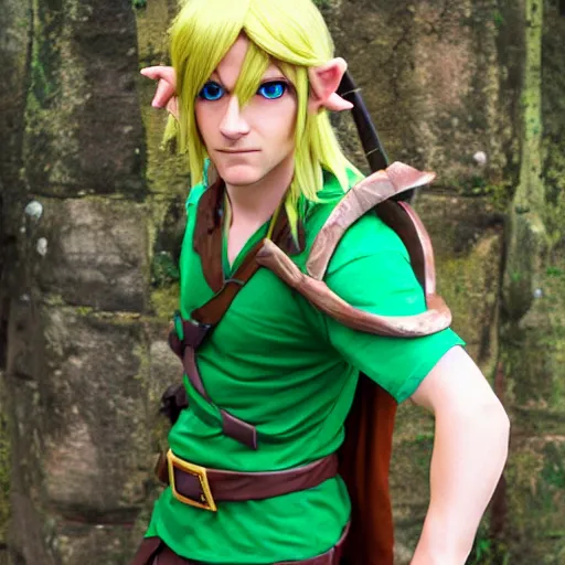 Image similar to realistic rendition of Link, photography, cosplay