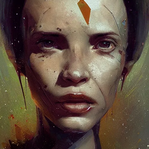 Prompt: a portrait of an alien by greg rutkowski