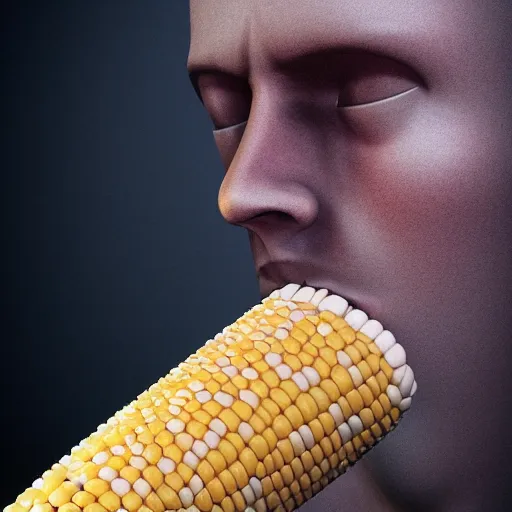 Prompt: hyperrealistic dslr film still of a corn cob with realistic proportional human appendages, stunning 8 k octane comprehensive 3 d render, inspired by istvan sandorfi & greg rutkowski & unreal engine, perfect symmetry, dim volumetric cinematic lighting, extremely hyper - detailed, incredibly real lifelike attributes & flesh texture, intricate, masterpiece, artstation, stunning