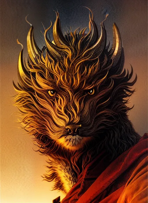 Prompt: ''face portrait furry handsome dragon, volcano landscape, fantasy, d & d, sharp focus, detailed, digital painting, art by greg rutkowski and alphonse mucha''