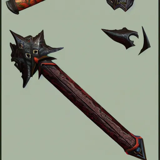 Image similar to fantasy weapon, elven.