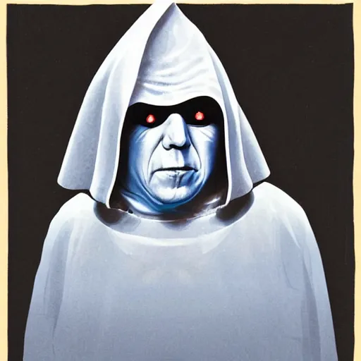 Image similar to Boris Johnson as Emperor Palpatine, dark background