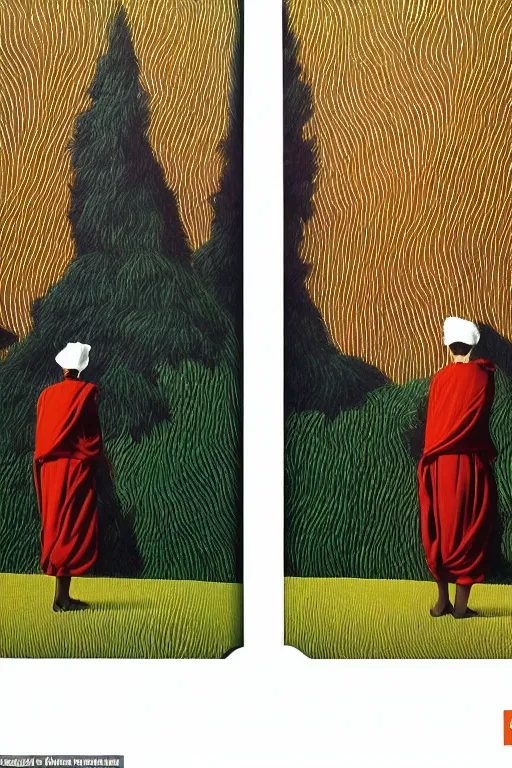 Image similar to Visualize: Our hindrances are obstacles to enlightenment as abstract art in the style of Magritte