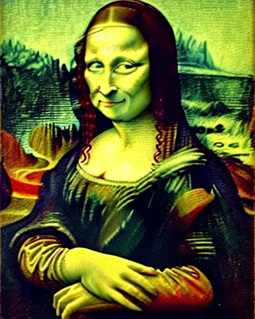 Image similar to van gogh mona lisa