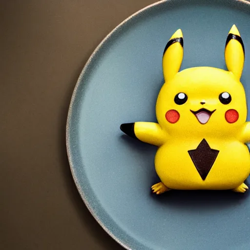 Prompt: pikachu pancake, Michelin star, award winning