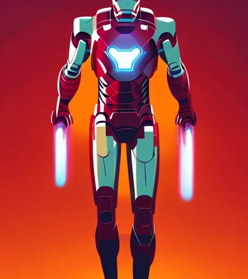 Image similar to icon stylized minimalist adam scott as iron man, loftis, cory behance hd by jesper ejsing, by rhads, makoto shinkai and lois van baarle, ilya kuvshinov, rossdraws global illumination