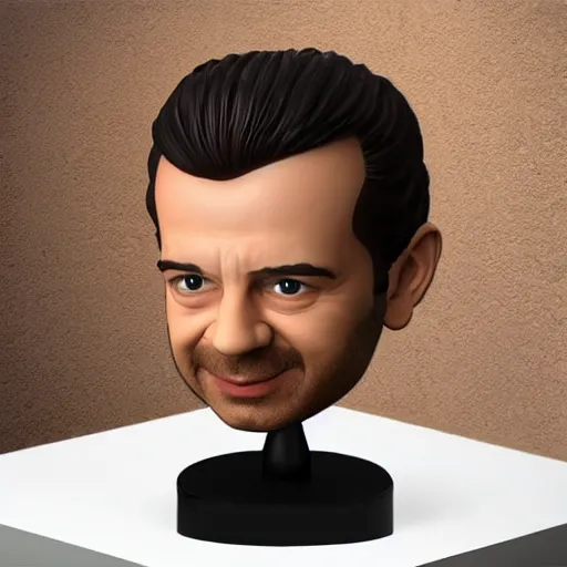 Prompt: adrian monk bobble head, 4 k, photorealistic, studio lighting