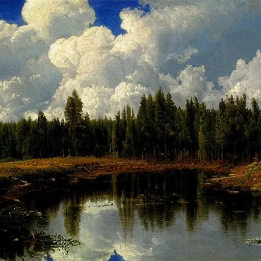 Prompt: clouds by ivan shishkin