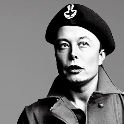 Image similar to Elon musk as a soldier in world war 2