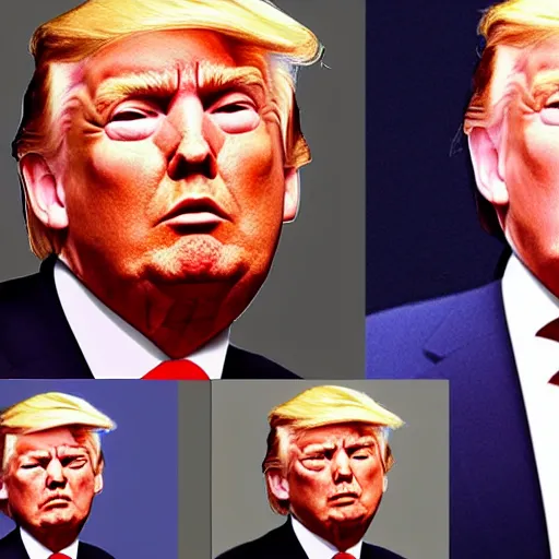 Prompt: Photoshop collage of Trump
