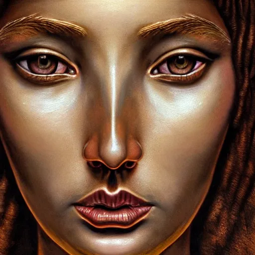 Prompt: hyperrealistic mixed media painting of beautiful goddess Athena, stunning 3d render inspired art by P. Craig Russell and Barry Windsor-Smith, perfect facial symmetry, dim volumetric lighting, 8k octane beautifully detailed render, post-processing, portrait, extremely hyper-detailed, intricate, epic composition, brown brown brown brown eyes, realistic realistic realistic eyes, cinematic lighting, masterpiece, trending on artstation, detailed detailed detailed, masterpiece, stunning