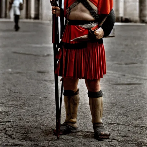 Image similar to 35mm photo of a Roman solider