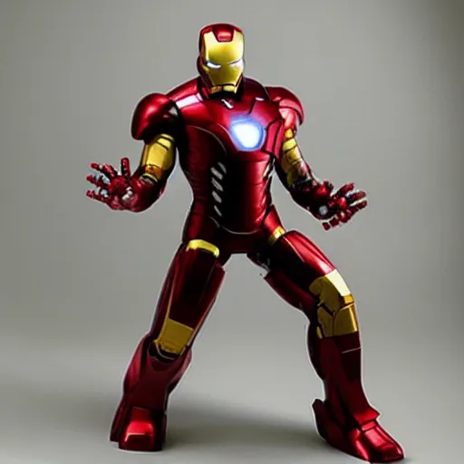 Prompt: “Iron Man made out of Iron”