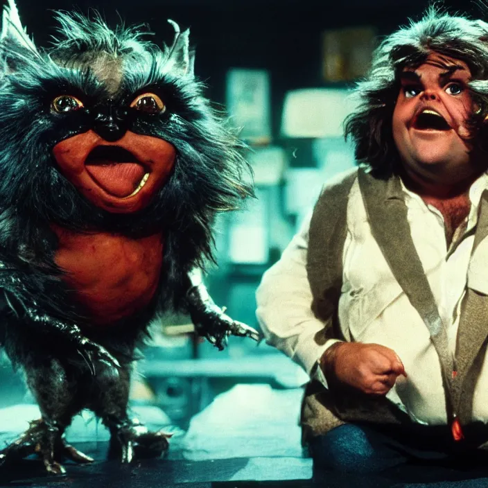 Prompt: jack black starring in gremlins, 8 k,