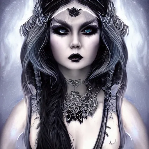 Image similar to gothic kerli koiv by christopher c. lee, light and shadow effects, intricate, highly detailed, digital painting, art station, concept art, smooth, sharp focus, illustration, advanced digital, atmospheric lighting, detailed face, christopher c. lee arcane