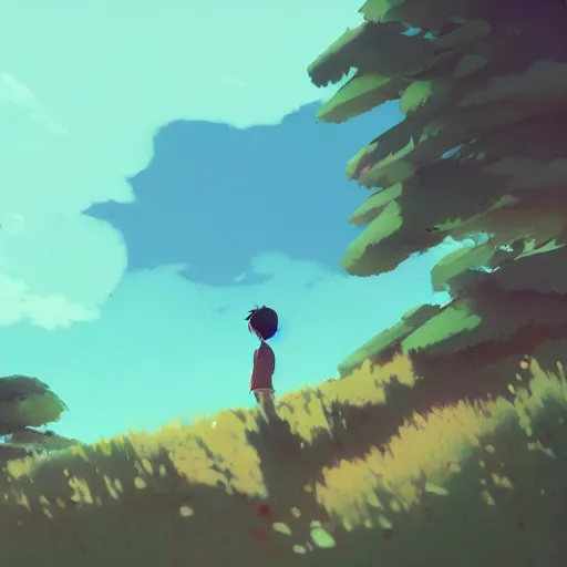 Prompt: thought i found a way, thought i found a way out, but you never go away, so i guess i gotta stay now, cory loftis, james gilleard, atey ghailan, makoto shinkai, goro fujita, studio ghibli, rim light, exquisite lighting, clear focus, very coherent, plain background