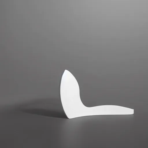 Image similar to an ashtray designed by isamu noguchi, white background, studio photo