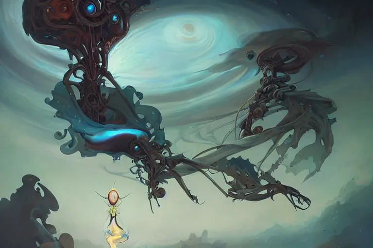Image similar to Biomechanical Astral Projection Device by Peter Mohrbacher
