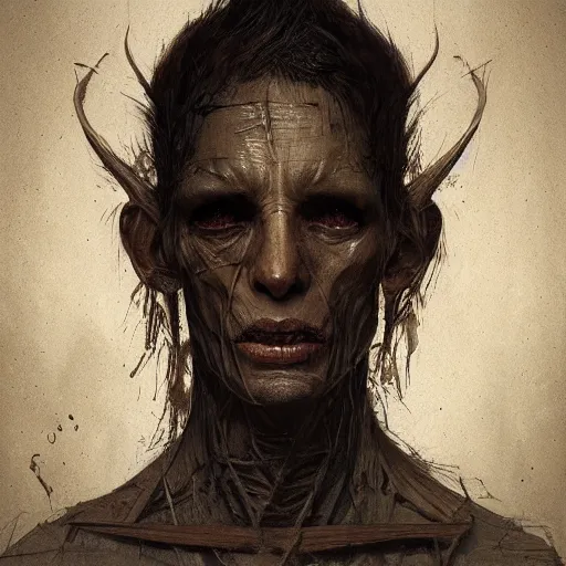 Image similar to portrait of a mummified vampire,digital art,detailed,realistic,art by greg rutkowski,deviantart