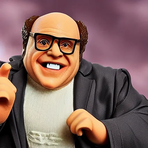 Prompt: Danny DeVito action figure