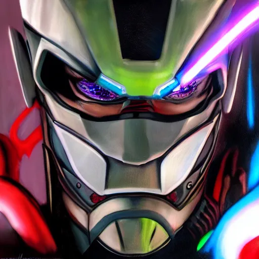 Prompt: realistic Portrait painting of DC Cyborg as Kamen Rider, made by Michaelangelo, physical painting, Sharp focus,digital art, bright colors,fine art, trending on Artstation and deviantart, unreal engine.