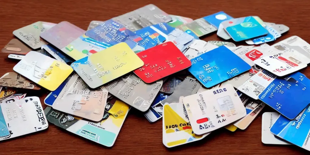 Image similar to an overwhelming pile of credit cards