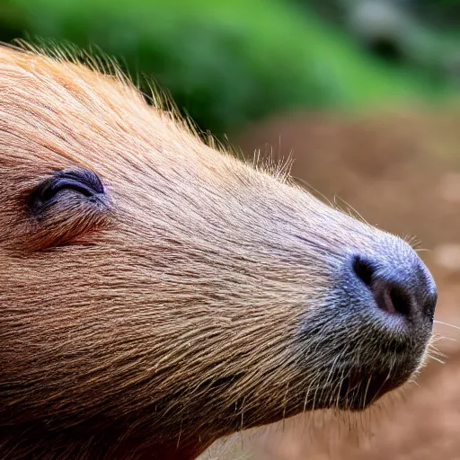 Prompt: photo of a capybara eating a nvidia gtx 1 9 9 0 gpu, nature photography, 8 k, canon 3 0 0 mm, professional photographer, 4 0 mp, lifelike, top - rated, award winning, realistic, sharp, no blur, edited, corrected, trending