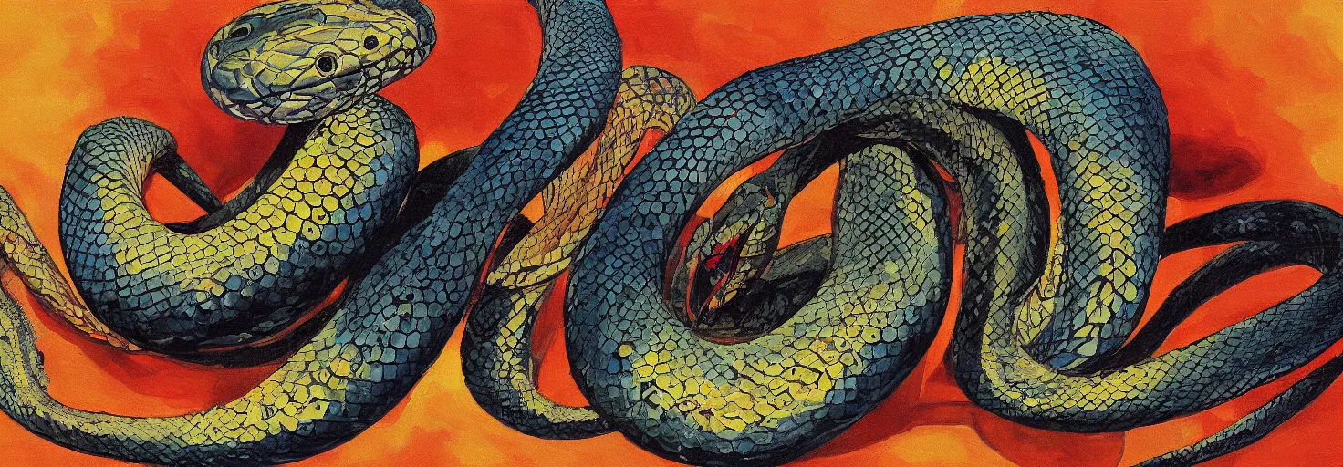 Prompt: a beautiful painting of malicious python