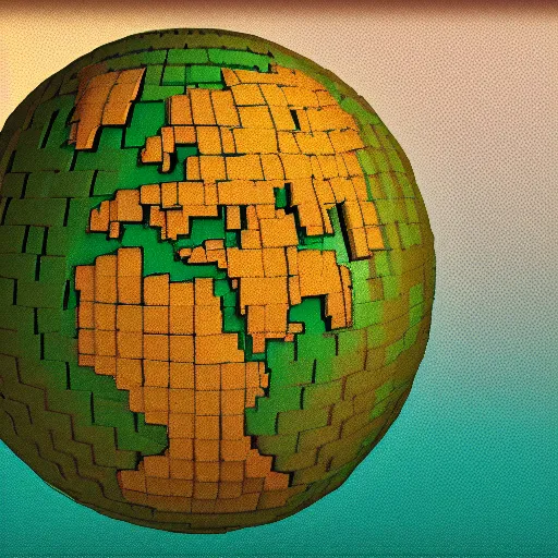 Image similar to the earth with the text wp inside, pixel arts, highly detailed