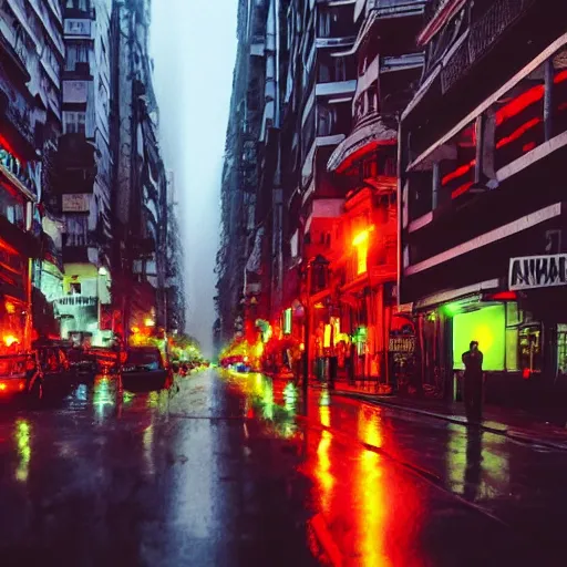 Image similar to Buenos Aires in the style of blade runner