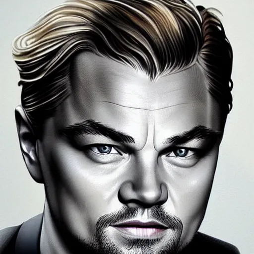 Image similar to “Leonardo DiCaprio, beautiful, highly detailed portrait, photorealistic, ultra detailed, 3d cartoon”