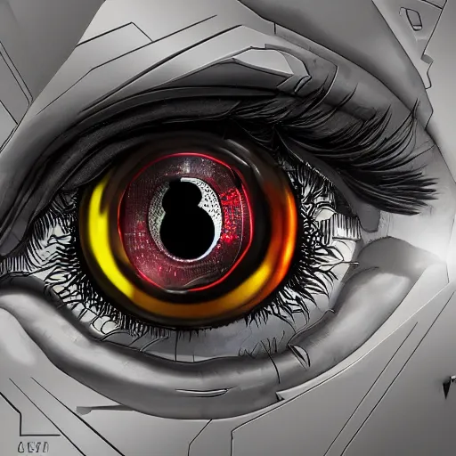 Image similar to the cybernetic eye, cyberpunk style, futuristic, detailed, trending on artstation