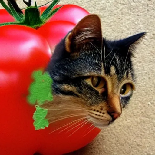 Image similar to tomato cat