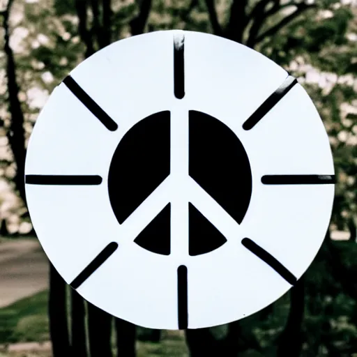 Image similar to futuristic peace sign
