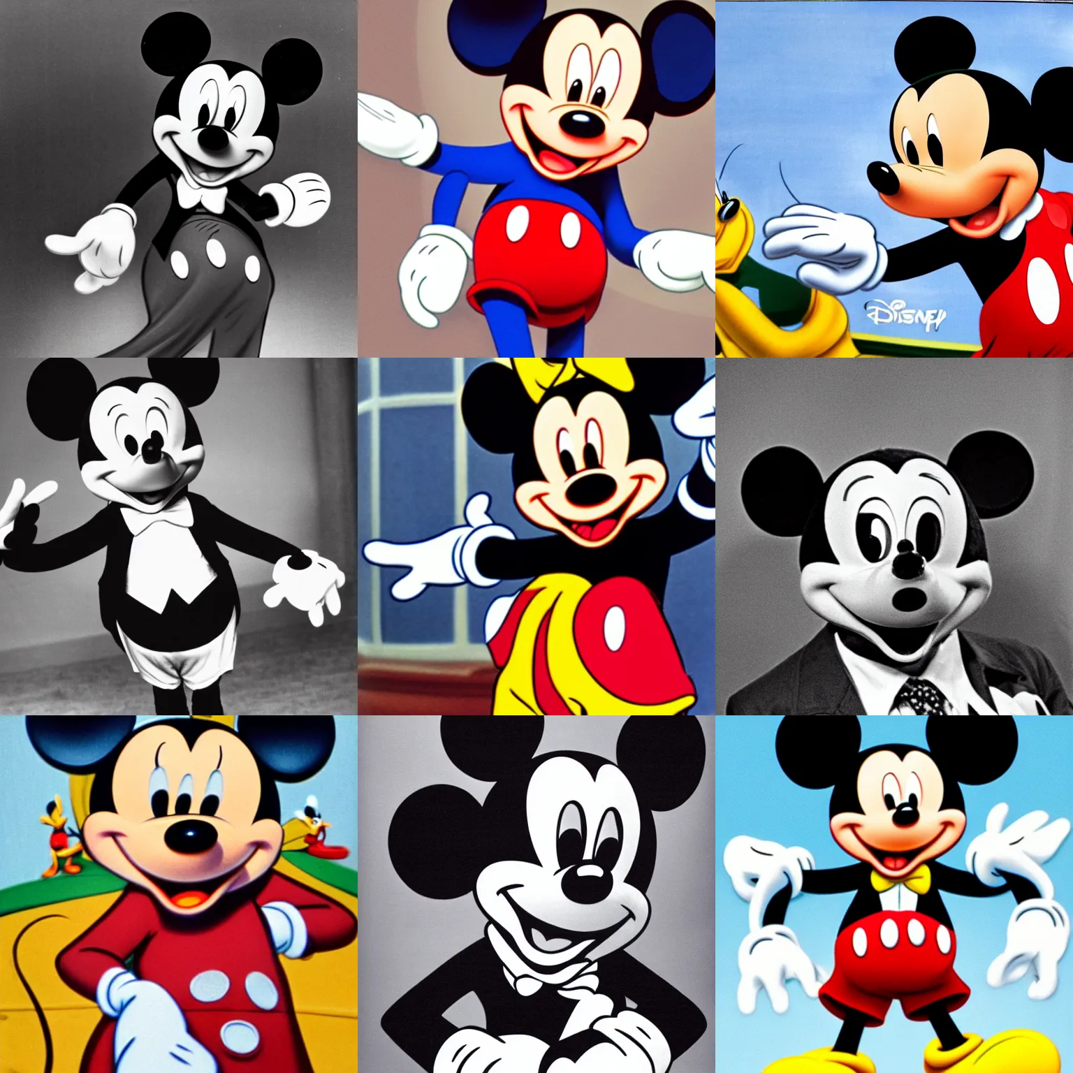 Prompt: Walt Disney's Mickey Mouse