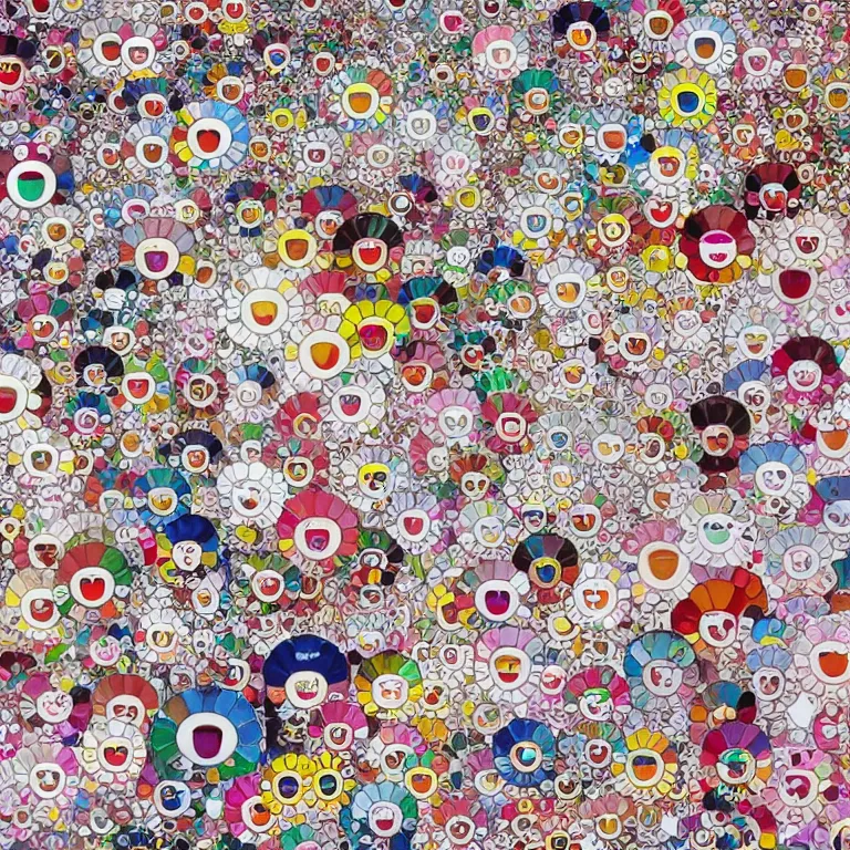 Image similar to japanese fan pattern, tiny, small, miniature, short, cute and adorable, pretty, takashi murakami, digital painting, highly detailed, intricate, elegant, artstation, concept art, beautiful,