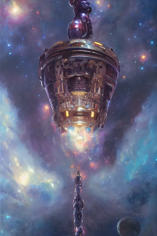 Image similar to deep space galactus, detailed, 8 k, trending on artstation, smooth, sharp focus artwork by mark arian, artgerm, mark keathley, greg rutkowski and alphonse mucha