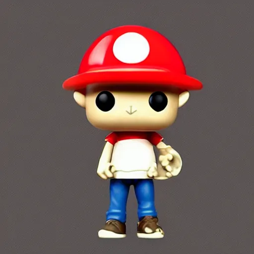 Image similar to a mushroom funko pop