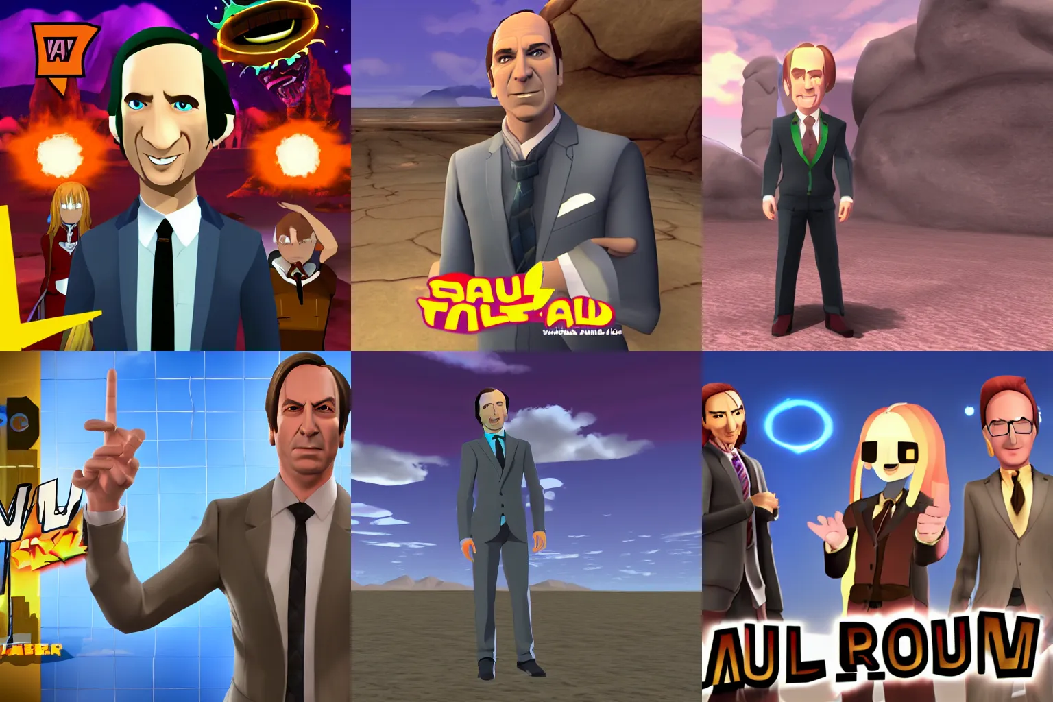 Prompt: saul goodman vtuber, avatar, in vrchat