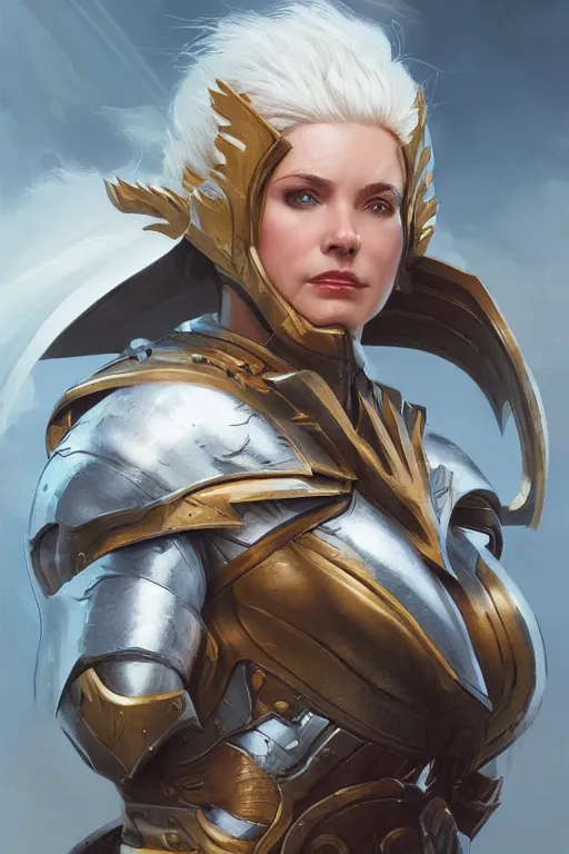 Image similar to amazon valkyrie athena, d & d, fantasy, portrait, highly detailed, headshot, digital painting, trending on artstation, concept art, sharp focus, illustration, art by artgerm and greg rutkowski and magali villeneuve