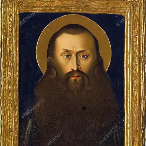 Prompt: the portrait of Ivan the Terrible wide angle, high detail, width 768,