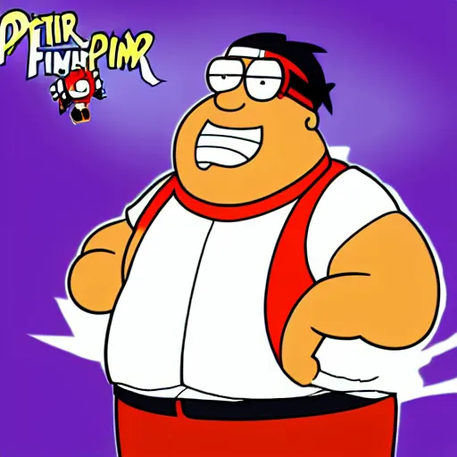 Image similar to peter griffin in the style of one piece