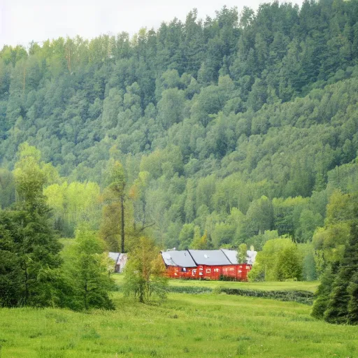 Prompt: the swedish countryside