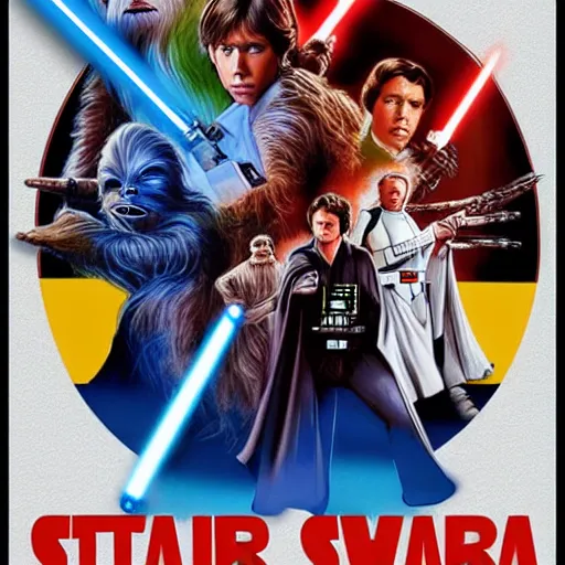 Image similar to a Star Wars movie poster of the always sunny in Philadelphia cast featuring IMAX art