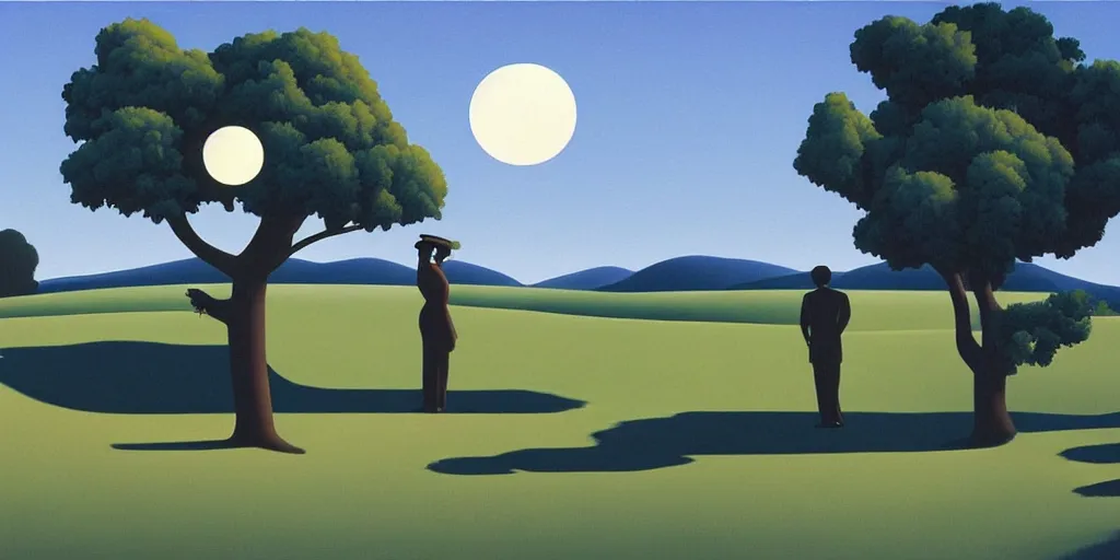 Image similar to lovers, blue sky, summer evening, kenton nelson