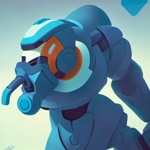 Image similar to face icon stylized minimalist mega man, loftis, cory behance hd by jesper ejsing, by rhads, makoto shinkai and lois van baarle, ilya kuvshinov, rossdraws global illumination