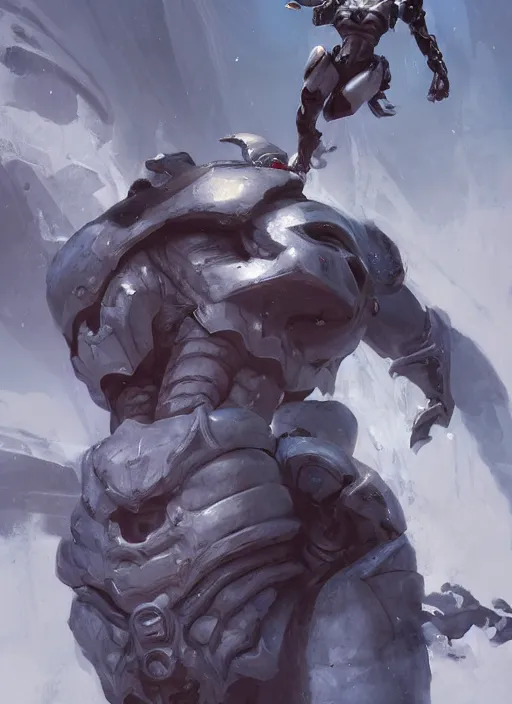 Image similar to damian david sitting on a small icicle, elegant, digital painting, concept art, smooth, sharp focus, illustration, from starcraft by ruan jia and mandy jurgens and artgerm and william - adolphe bouguerea