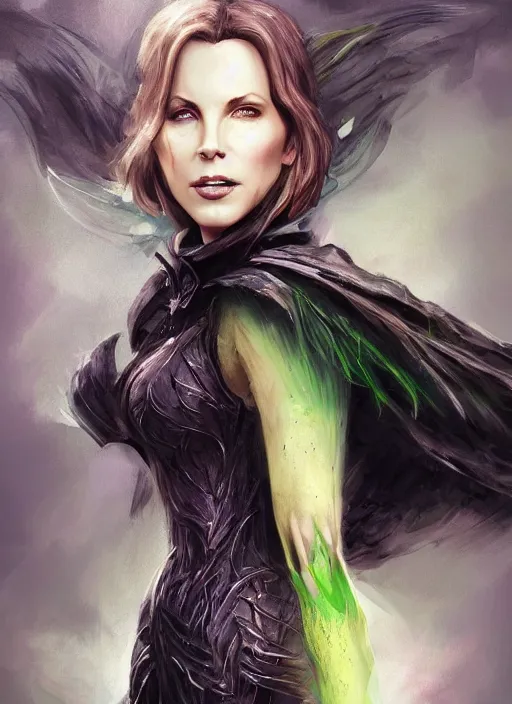 Prompt: beautiful female wicked witch, kate beckinsale as the wicked witch of the west, full body character concept, armor, super powers, fantasy, intricate, elegant, highly detailed, digital painting, artstation, concept art, shining, sharp focus, illustration, art by stanley lau