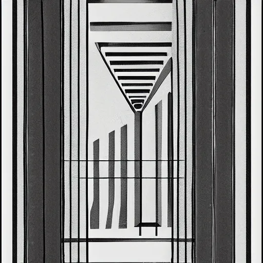 Prompt: entrance to Mount Olympus, pencil on paper | bauhaus poster style.